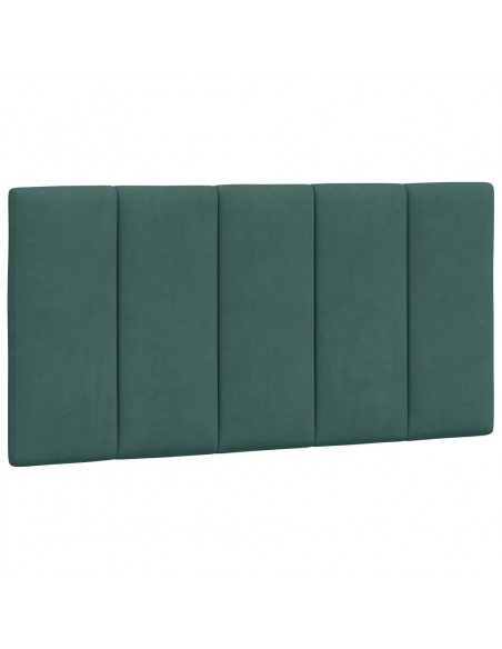 Giroletto con Luci LED Verde Scuro 100x200 cm in Velluto