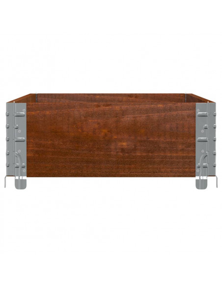 Paretale per Pallet Marrone 100x50cm in Legno Massello di Pino