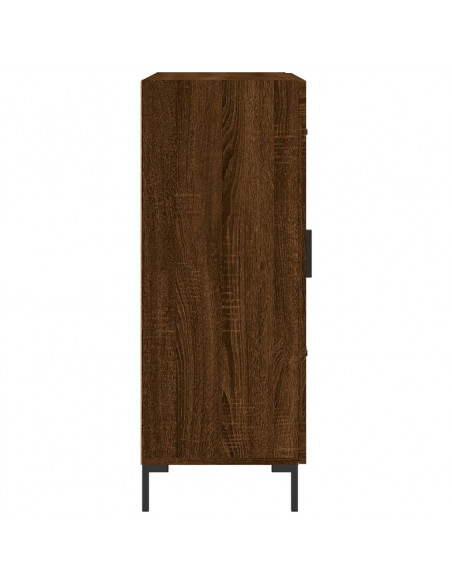 Credenza Rovere Marrone 69,5x34x90 cm in Legno Multistrato