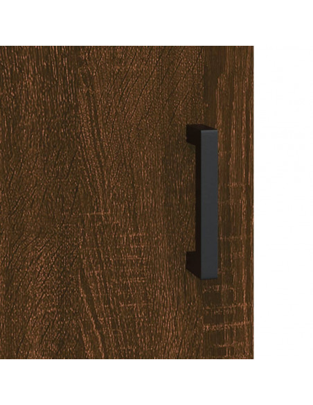 Credenza Rovere Marrone 69,5x34x90 cm in Legno Multistrato