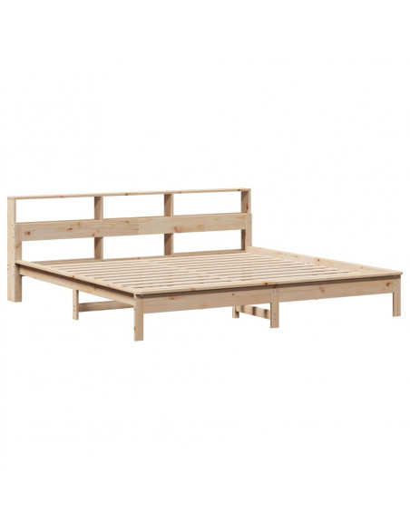 Giroletto senza Materasso 200x200 cm in Legno Massello di Pino