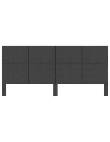 Testiera Letto Grigio Scuro in Tessuto 200x200 cm