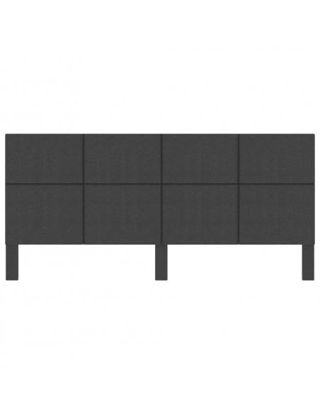 Testiera Letto Grigio Scuro in Tessuto 200x200 cm