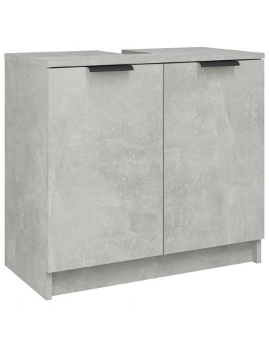 Mobile Bagno Grigio Cemento 64,5x33,5x59cm in Legno Multistrato