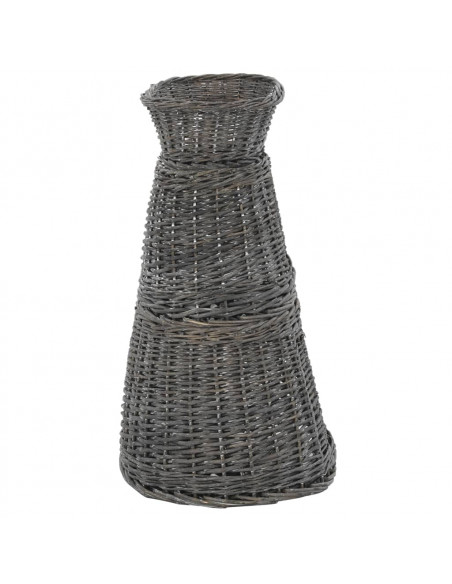 Ceste Gatti con Cuscini Grigio 3pz 47x34x60cm Salice Naturale