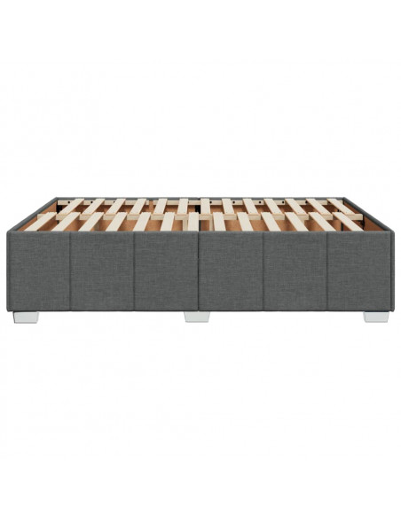 Giroletto senza Materasso Grigio Scuro 140x190 cm Tessuto