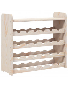 Portavini Pannello Superiore 67,5x25x60 cm Legno Massello Pino 2