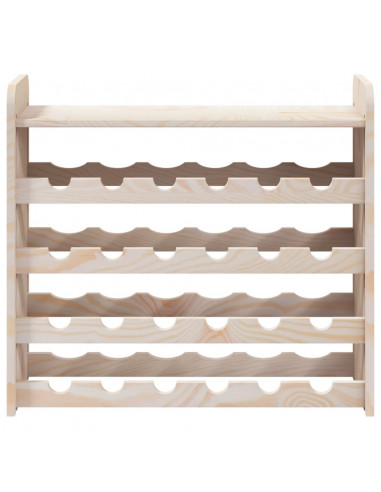 Portavini Pannello Superiore 67,5x25x60 cm Legno Massello Pino