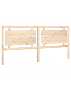 Testiera per Letto 205,5x4x100 cm in Legno Massello di Pino 2