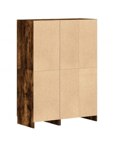 Set di Mobili da Cucina 2 pz Rovere Fumo in Truciolato