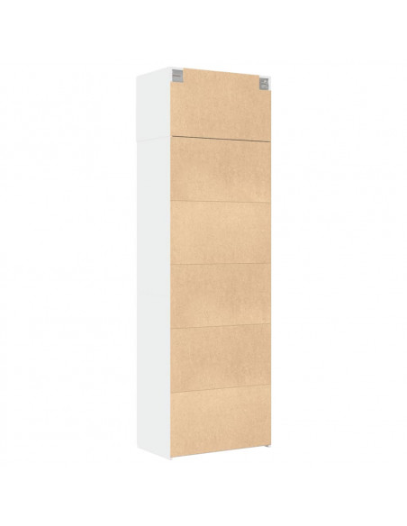 Mobile Portaoggetti Bianco 70x42,5x225 cm in Truciolato