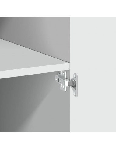 Mobile Portaoggetti Bianco 70x42,5x225 cm in Truciolato