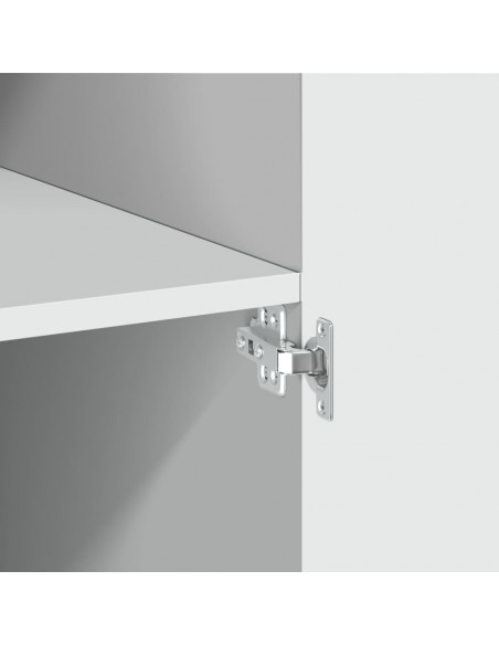 Mobile Portaoggetti Bianco 70x42,5x225 cm in Truciolato
