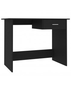Scrivania Nera 100x50x76 cm in Legno Multistrato 2