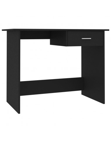 Scrivania Nera 100x50x76 cm in Legno Multistrato