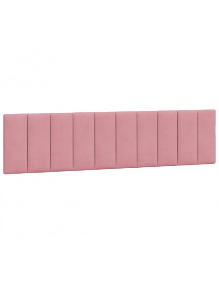 Giroletto con Luci LED Rosa 200x200 cm in Velluto
