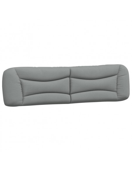 Cuscino Testiera Grigio Chiaro 200 cm in Tessuto