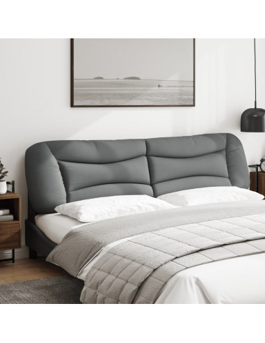 Cuscino Testiera Grigio Chiaro 200 cm in Tessuto