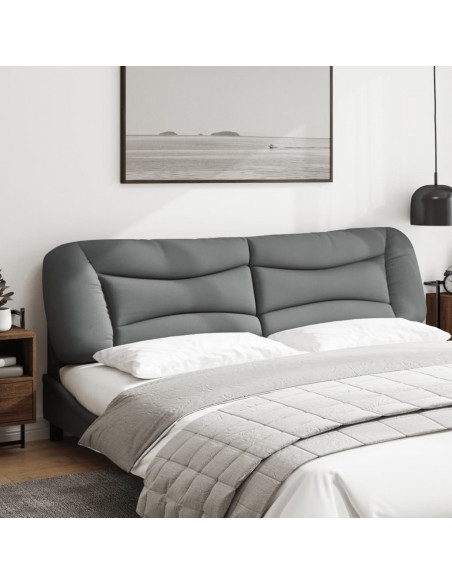 Cuscino Testiera Grigio Chiaro 200 cm in Tessuto