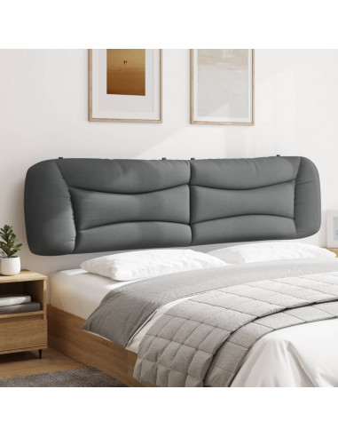 Cuscino Testiera Grigio Chiaro 200 cm in Tessuto