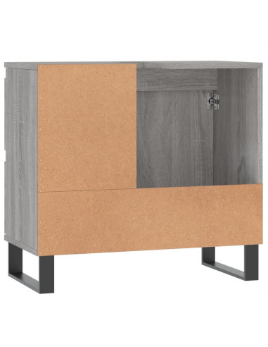 Armadietto Bagno Grigio Sonoma 65x33x60 cm in Legno Multistrato