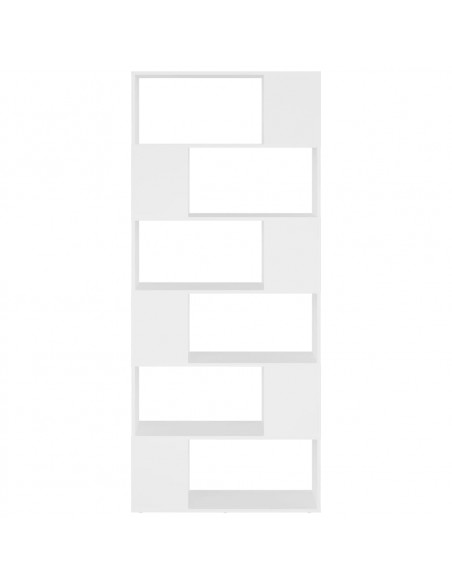 Libreria/Divisorio Bianco 80x24x186 cm in Truciolato