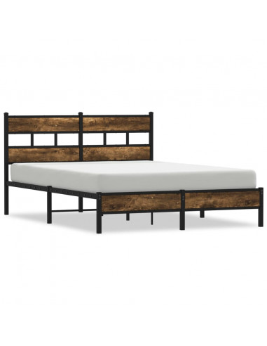 Giroletto senza Materasso con Testiera Rovere Sonoma 140x200 cm