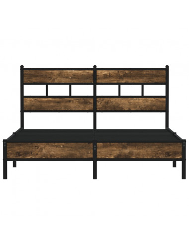 Giroletto senza Materasso con Testiera Rovere Sonoma 140x200 cm