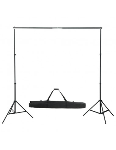 Kit per Studio Fotografico con Set di Luci e Fondale