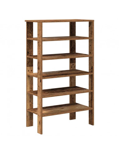 Scarpiera Legno Antico 61x32x105 cm in Truciolato
