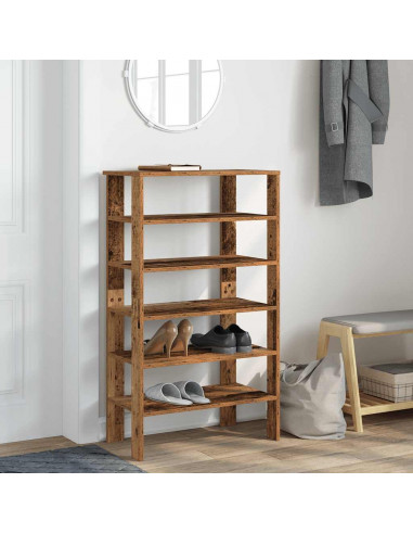 Scarpiera Legno Antico 61x32x105 cm in Truciolato
