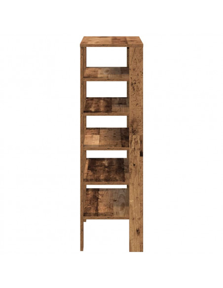 Scarpiera Legno Antico 61x32x105 cm in Truciolato