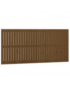 Testiera da Parete Miele 185x3x90 cm in Legno Massello di Pino 2