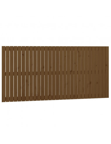 Testiera da Parete Miele 185x3x90 cm in Legno Massello di Pino