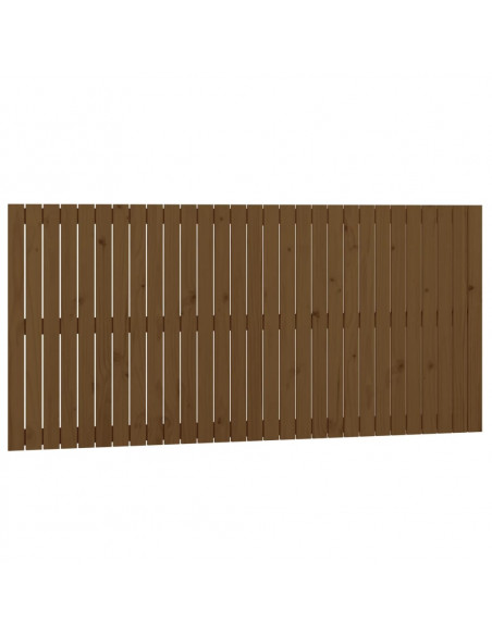 Testiera da Parete Miele 185x3x90 cm in Legno Massello di Pino