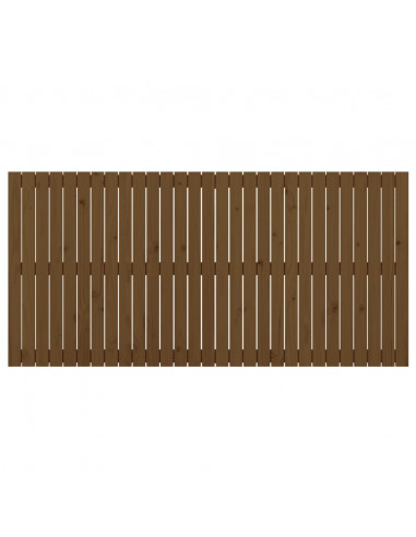 Testiera da Parete Miele 185x3x90 cm in Legno Massello di Pino