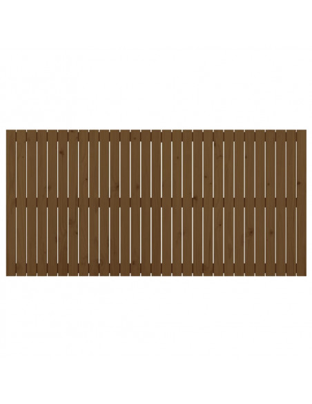 Testiera da Parete Miele 185x3x90 cm in Legno Massello di Pino