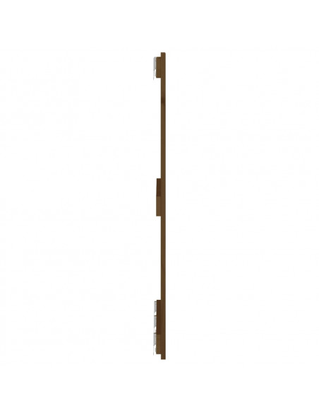 Testiera da Parete Miele 185x3x90 cm in Legno Massello di Pino