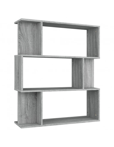 Libreria/Divisorio Grigio Sonoma 80x24x96 cm Legno Multistrato