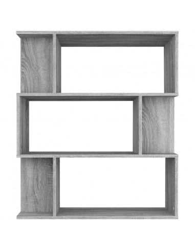 Libreria/Divisorio Grigio Sonoma 80x24x96 cm Legno Multistrato
