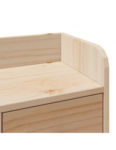 Letto Libreria senza Materasso 90x190 cm Legno Massello Pino