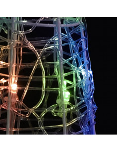 Piramide Decorativa Cono di Luce LED Acrilico Colorato 120 cm 2