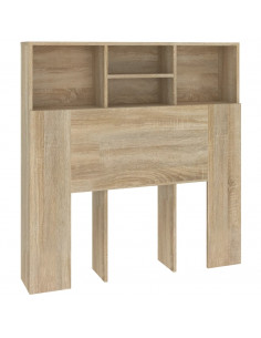 Testiera con Contenitore Rovere Sonoma 100x19x103,5 cm 2