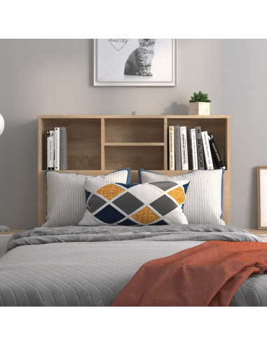 Testiera con Contenitore Rovere Sonoma 100x19x103,5 cm