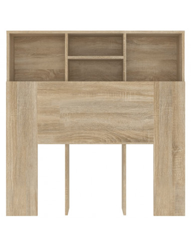 Testiera con Contenitore Rovere Sonoma 100x19x103,5 cm