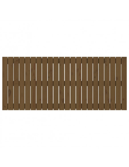 Testiera da Parete Miele 140x3x60 cm in Legno Massello di Pino