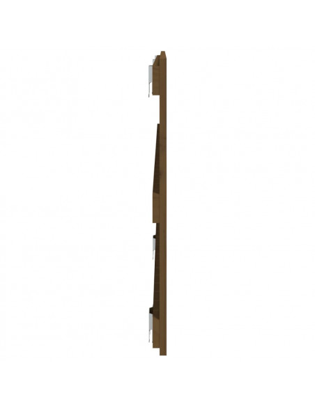 Testiera da Parete Miele 140x3x60 cm in Legno Massello di Pino