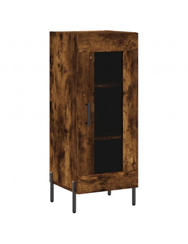 Credenza Rovere Fumo 34,5x34x180 cm in Legno Multistrato