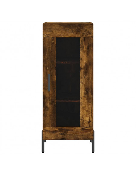 Credenza Rovere Fumo 34,5x34x180 cm in Legno Multistrato