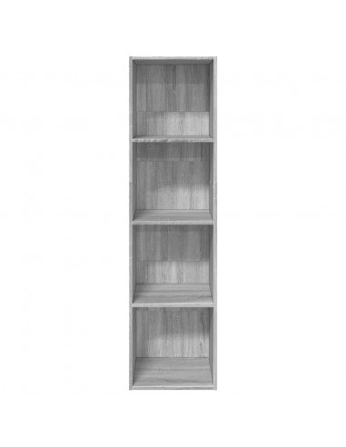 Libreria Grigio Sonoma 40x30x152 cm in Legno Multistrato
